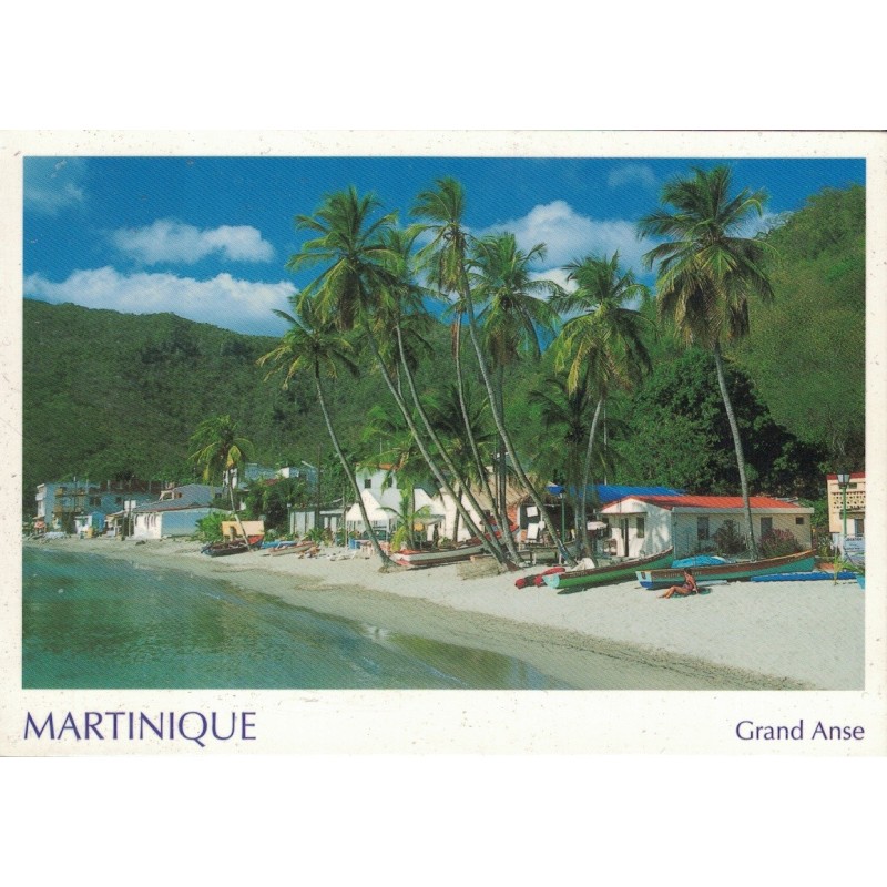 GRAND-ANSE  -  MARTINIQUE  - CARTE AVEC TEXTE.