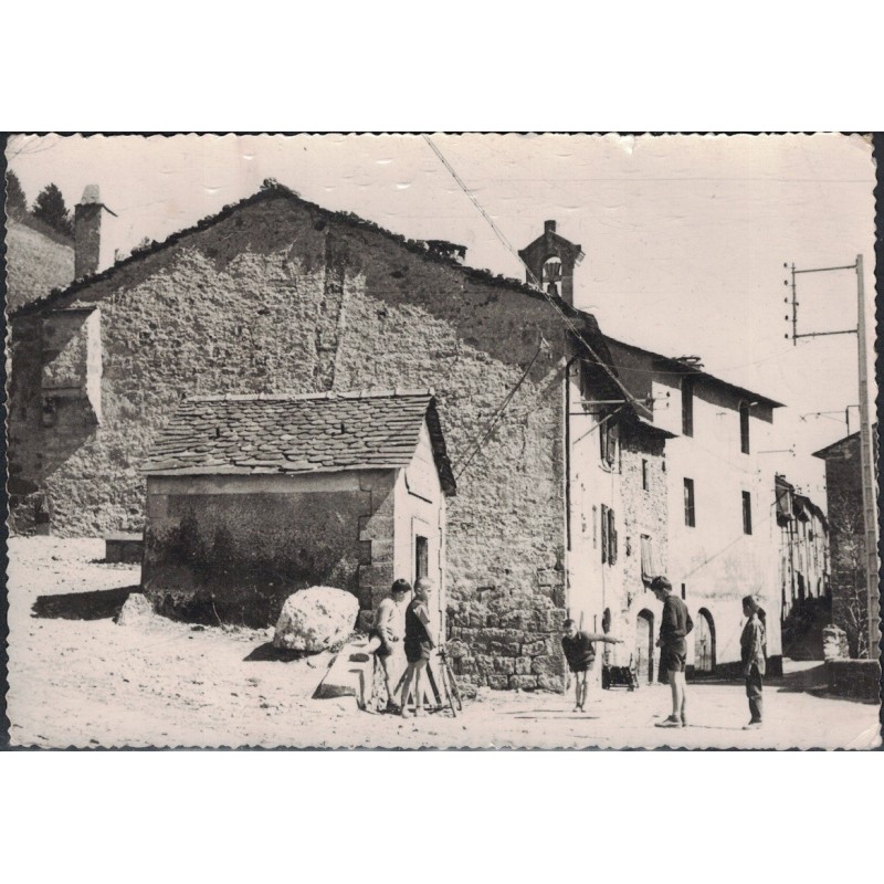 BARRE DES CEVENNES - ENTREE DU VILLAGE - ANIMATION - PETANQUE - LES ENFANTS - CARTE DATEE DE 1963.