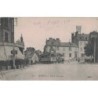 RODEZ - PLACE D'ARMES - TRAMWAY - AVEC PUB  BENEDICTINE - CARTE DATEE DE 1916.