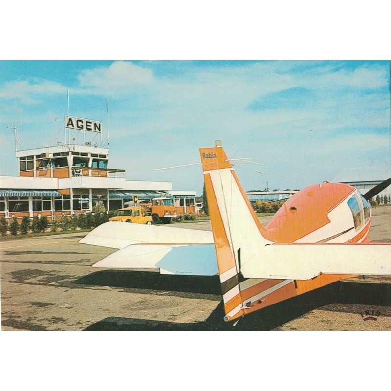 AGEN - L' AEROGARE - CARTE NEUVE.