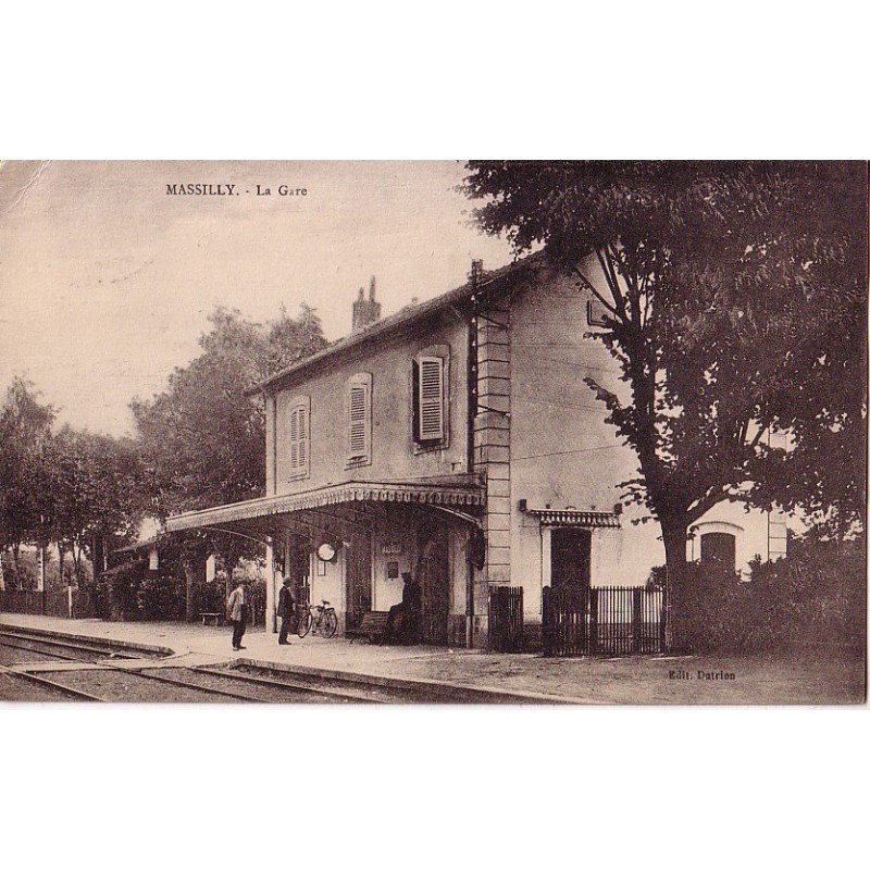 SAONE ET LOIRE - MASSILY - LA GARE - CARTE DATEE DE 1926.