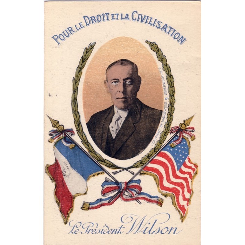 PRESIDENT WILSON - CARTE NEUVE EDITION LEVY PARIS.