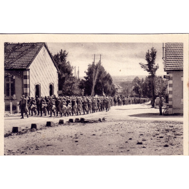 DOUBS-CAMP DU VALDAHON-ARRIVEE D'UN REGIMENT D'INFANTERIE.