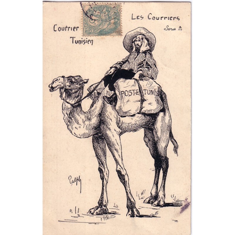 COURRIER TUNISIEN - ILLUSTRATEUR RALPH - SERIE A LES COURRIERS.