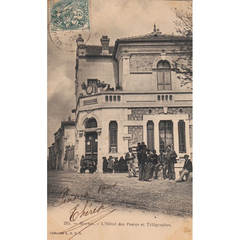 MEYNES - L'HOTEL DES POSTES ET TELEGRAPHES - 1903.