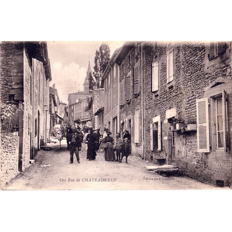 CHATEAUNEUF DE GALAURE - UNE RUE - ANIMATION.