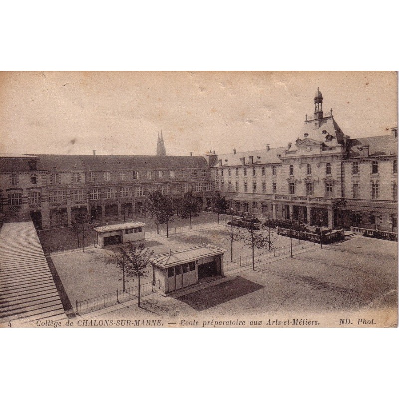 CHALLONS SUR MARNE - COLLEGE - ECOLE PREPARATOIRE AUX ARTS ET METIERS - CARTE DATEE DE 1915.