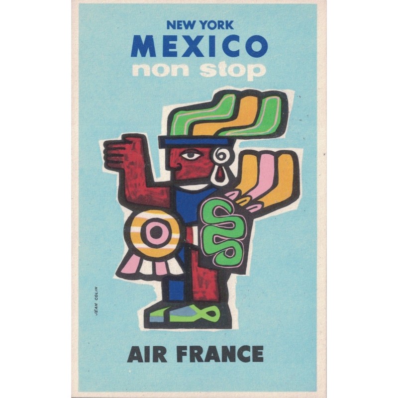 AIR FRANCE - CARTE POSTALE OFFICIELLE PUB - INDISPENSABLE POUR ILLUSTRER UNE COLLECTION AERIENNE 13