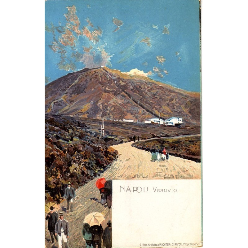 ITALIE - NAPOLI - VESUVIO - RICHTER & CIE NAPOLI.