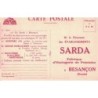 BESANCON - SARDA - CARTE POSTALE PUBLICITAIRE - MONTRES - HORLOGERIE (P1)
