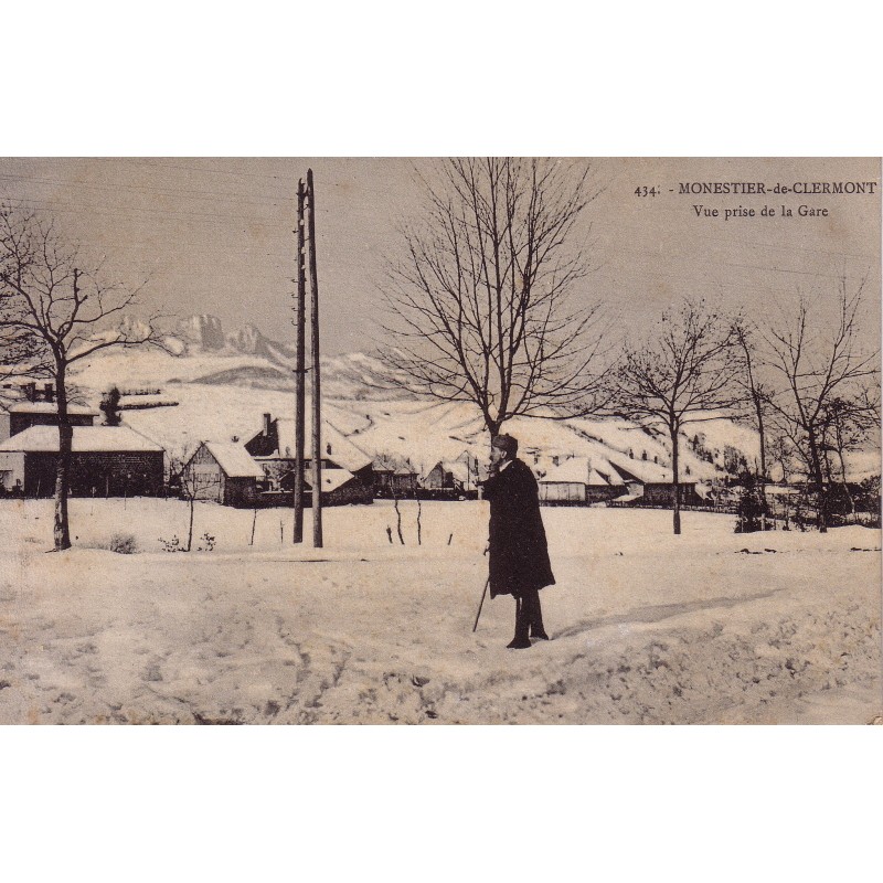 MONESTIER DE CLERMONT - VUE PRISE DE LA GARE - CARTE NEUVE.