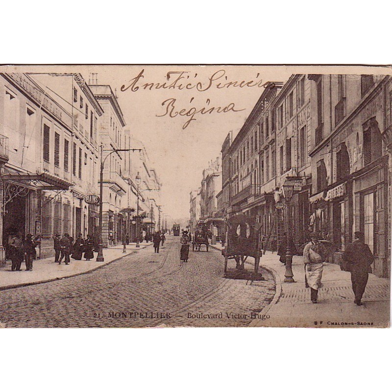 MONTPELLIER - BOULEVARD VICTOR HUGO - DATEE DE 1905.