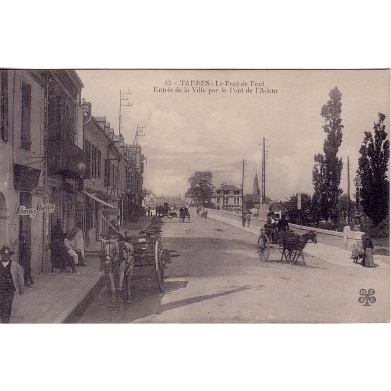 HAUTES PYRENEES - TARBES - LE POU DE PONT - ENTREE DE LA VILLE.