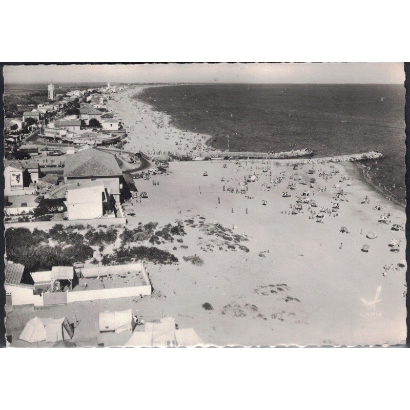 CARNON-PLAGE - LA PLAGE - VUE AERIENNE - CARTE POSTALE NEUVE.