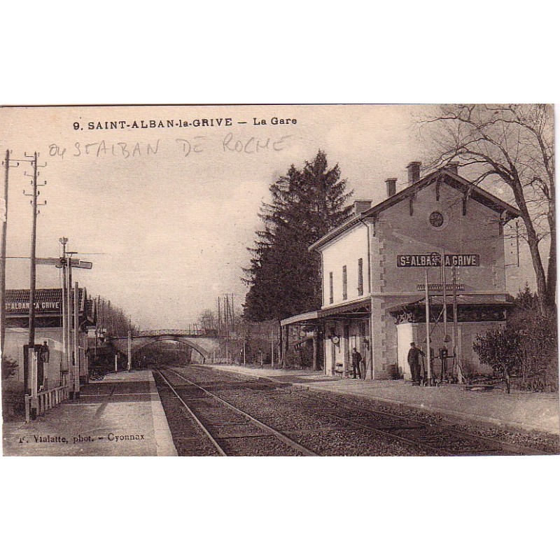 SAINT-ALBAN-LA-GRIVE - LA GARE - CARTE NEUVE.