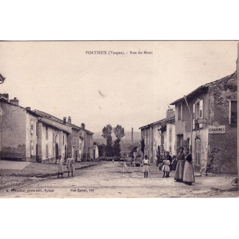 VOSGES - PORTIEUX - RUE DU MONT.