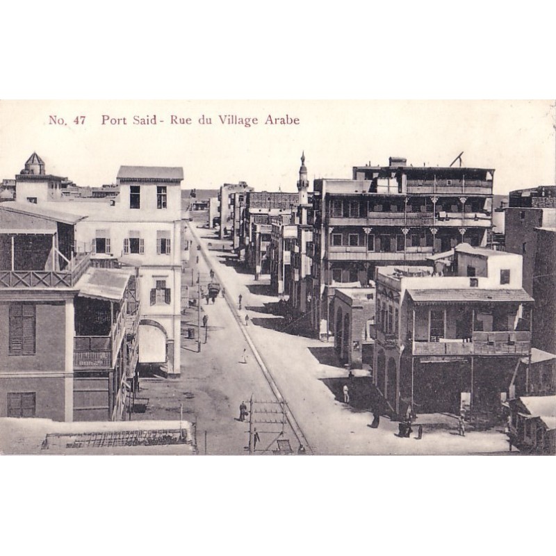 EGYPTE - PORT-SAID - RUE DU VILLAGE ARABE.