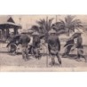 MARSEILLE - EXPOSITION COLONIALE - BOYS ET LEURS POUSSES-POUSSES.