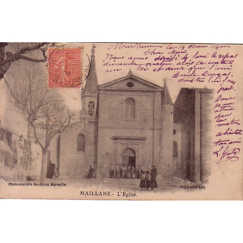 MAILLANE - L'EGLISE - ANIMATION.