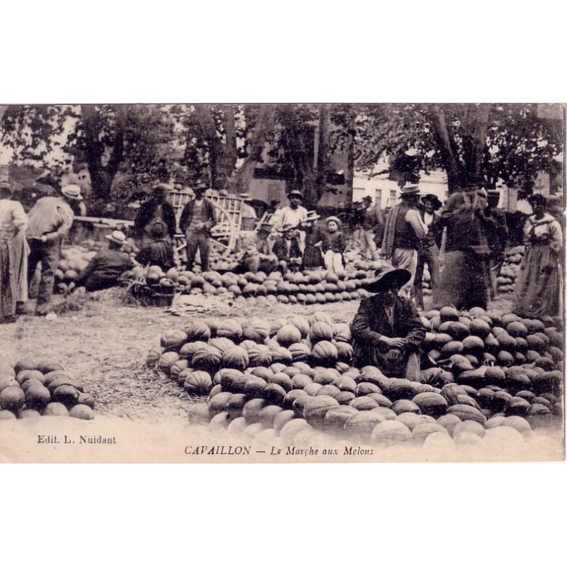 CAVAILLON - LE MARCHE AU MELONS.