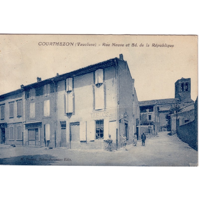 COURTHEZON - RUE NEUVE ET BD DE LA REPUBLIQUE-LE TABAC..