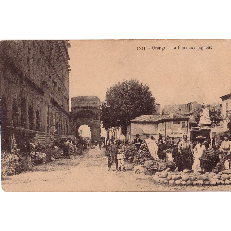 ORANGE - LA FOIRE AUX OIGNONS - COINS ARRONDIS.