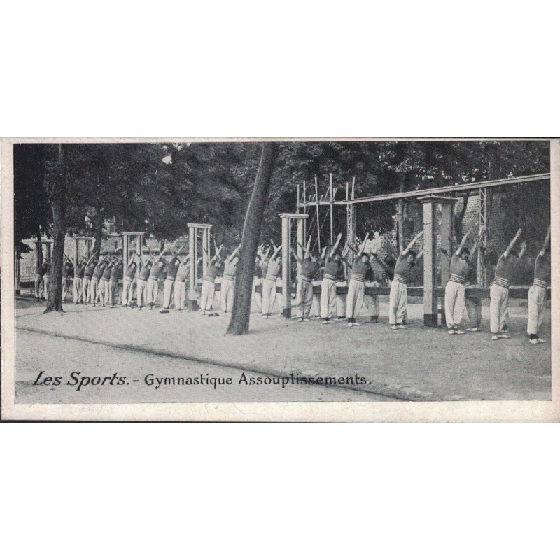 GYMNASTIQUE ASSOUPLISSEMENTS - CARTE NEUVE - FORMAT 135x70.