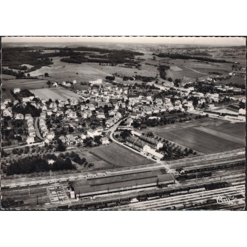 NOUVION-SUR-MEUSE - TRANSBORD - GARE ET TRIAGE - CARTE DATEE DE 1963.