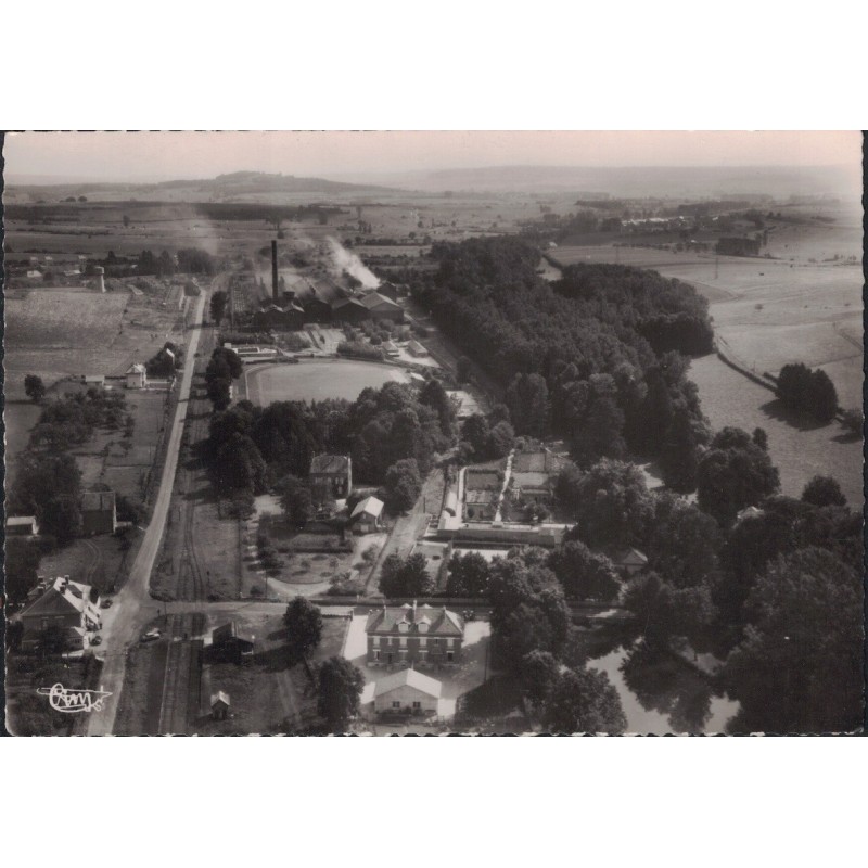 MESSINCOURT - USINE WENDEL - VUE AERIENNE - CARTE DATEE DE 1956.