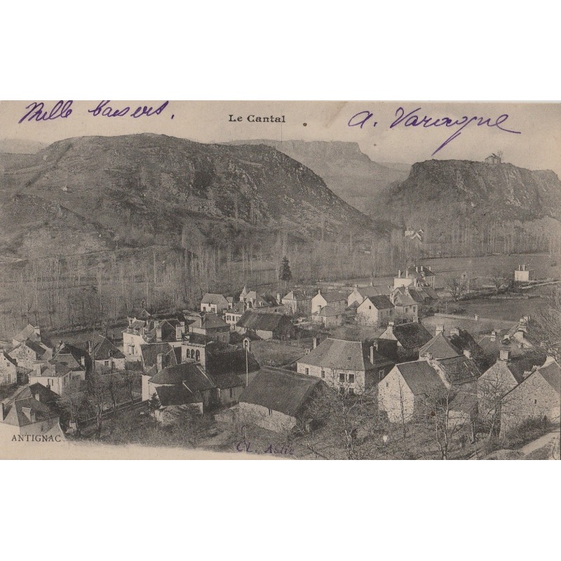 ANTIGNAC - VUE GENERALE - CARTE DATEE DE 1904.