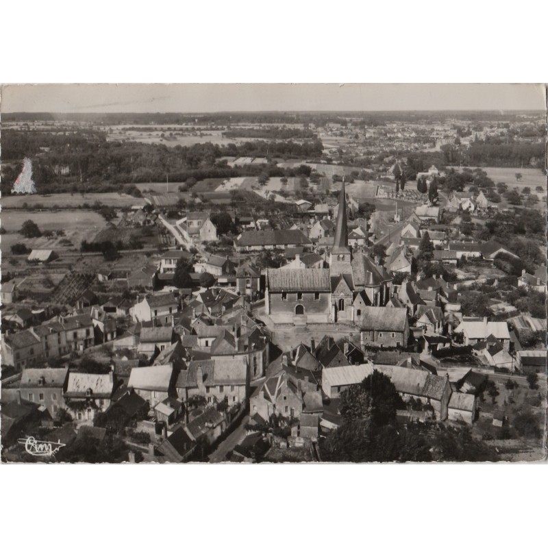 BAUGE - VUE AERIENNE - LE VIEL BAUGE - CARTE AVEC TEXTE.