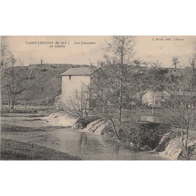 SAINT CRESPIN -  LES CASCADES DE GAUDU - CARTE POSTALE NEUVE.