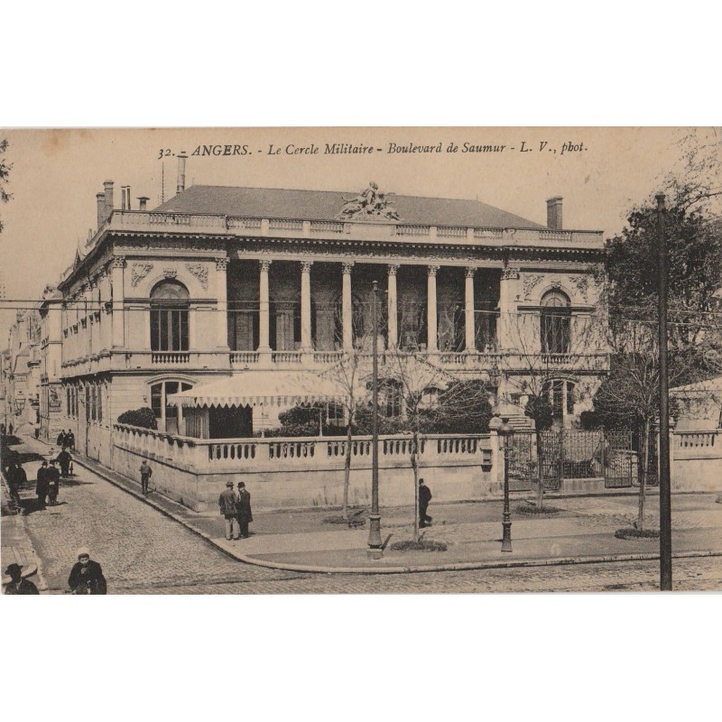 ANGERS - LE CERCLE MILITAIRE - BOULEVARD DE SAUMUR - CARTE NEUVE.