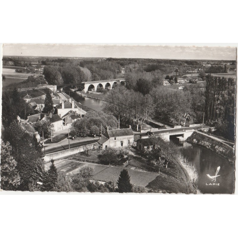 PONT AUX MOINES - LE PONT - LE VIADUC - LES BORDS DU CANAL - CARTE DATEE DE 1959.