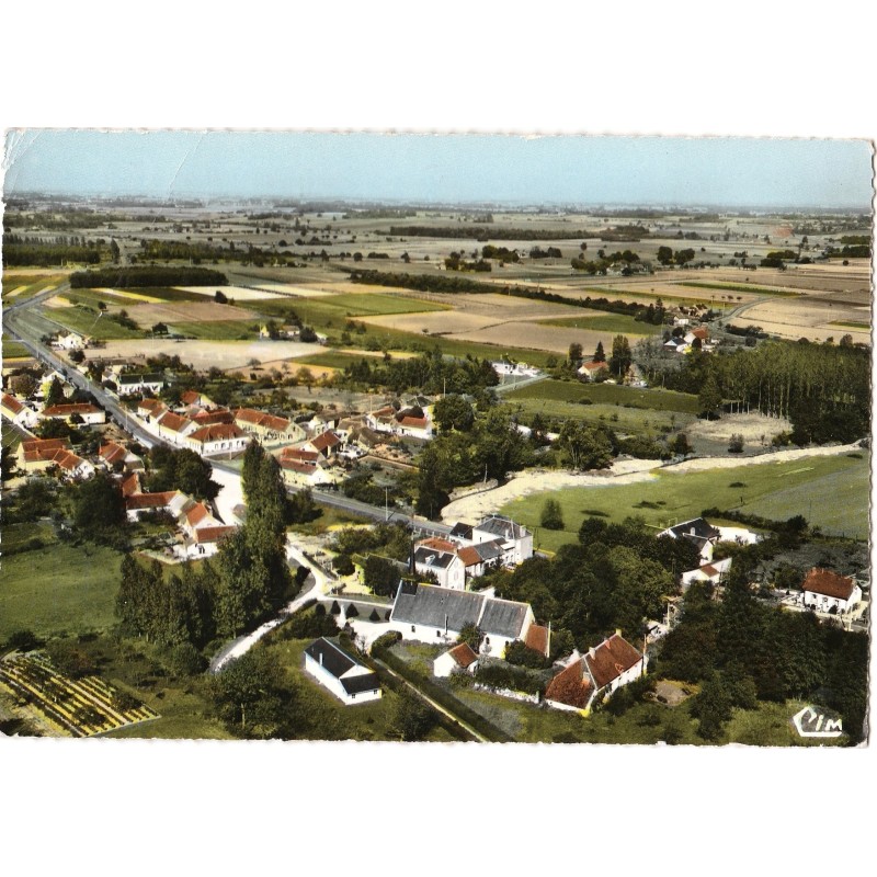 BEAUCHAMPS - VUE PANORAMIQUE AERIENNE - CARTE DATEE DE 1966.