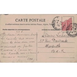 FOURGON-POSTE DE MARSEILLE A TOULON - ATTELAGE - CARTE  DATEE DE 1904.