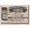 LA POSTE AUX INDES ANGLAISES - CARTE PUB - PEPTONATE DE FER ROBIN - ANEMIE - CHLOROSE - DEBILITE - PARIS.
