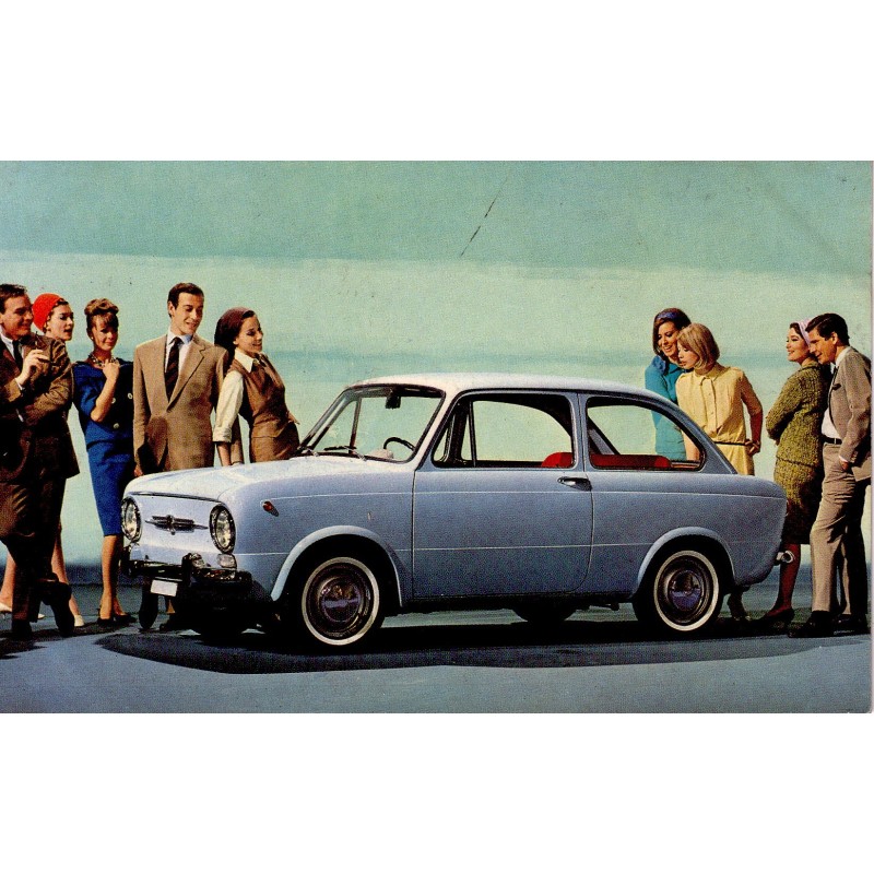 FIAT 850 - CARTE POSTALE NEUVE.