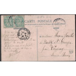 CORCIEUX - PLACE DU MARCHE - ANIMATION - ENFANTS - CAFETIER FONDREVAY - CARTE DATEE DE 1905.