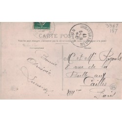 MANGONVILLE - PLACE DE LA FONTAINE - ANIMATION - CARTE DATEE DE 1911 - PEU CONNUE.
