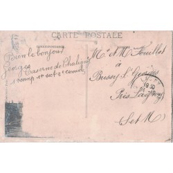 PARIS - REGIMENT DE SAPEURS-POMPIERS DE PARIS -GRANDE ECHELLE GUGUMUS SUR PORTEUR AUTOMOBILE - CARTE DATEE DE 1911.