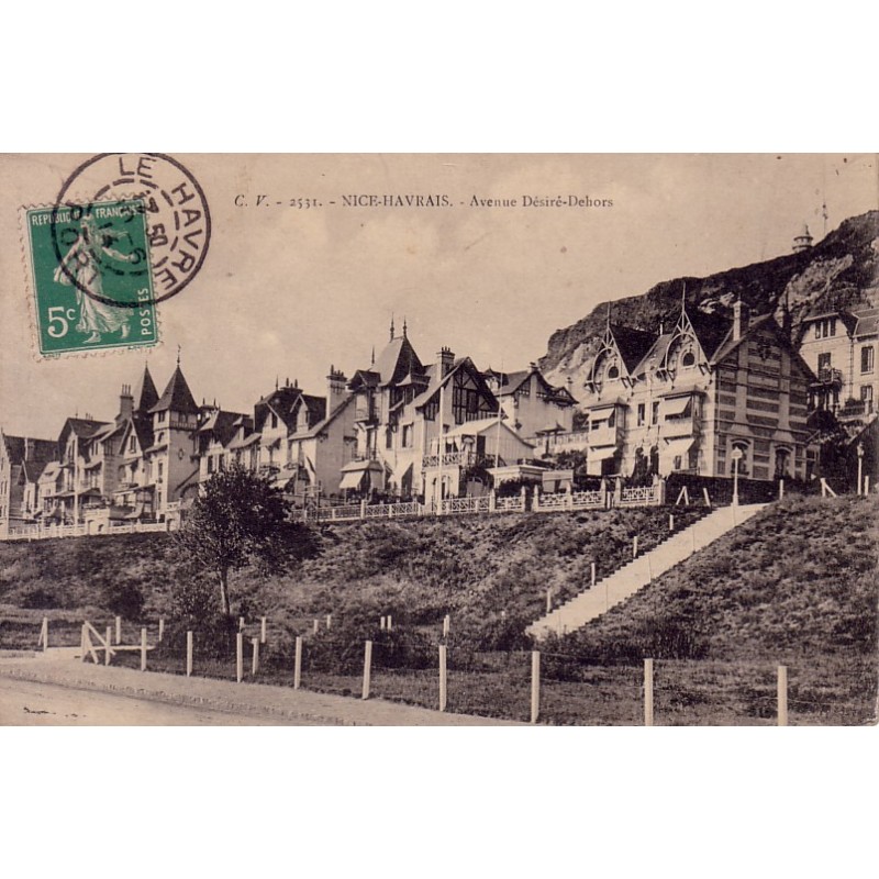 LE HAVRE - NICE-HAVRAIS - AVENUE DESIRE DEHORS - CARTE DATEE DE 1914.