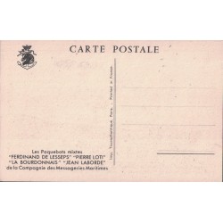 MESSAGERIES MARITIMES - PAQUEBOTS MISTES - FERDINEND DE LESSEPS - NON CIRCULEE.