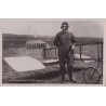 LEON DELAGRANGE - SUR SON MONOPLAN BLERIOT - LOCOMOTION AERIENNE - CARTE DATEE DE 1910.