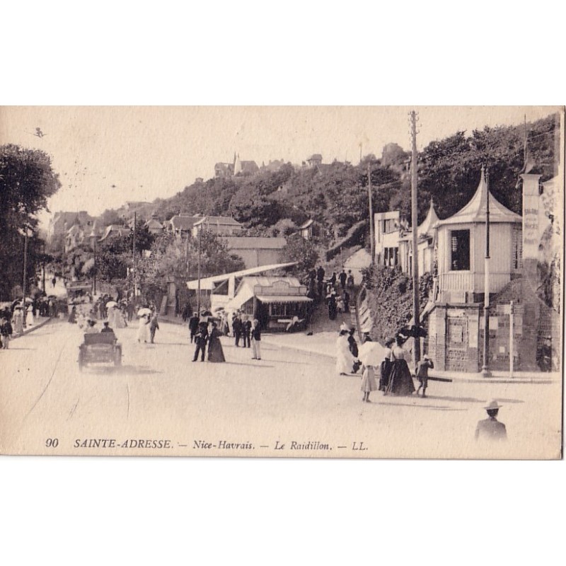 SAINTE ADRESSE - LE RAIDILLON - NICE-HAVRAIS - CARTE AVEC TEXTE.