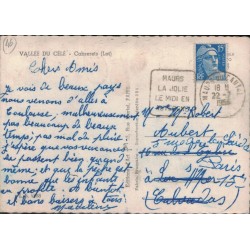 CABRERETS - VALLEE DU CELE - CARTE DATEE DE 1956 - CACHET DAGUIN DE MAURS.