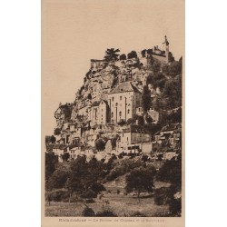 ROCAMADOUR - PUB - BAR-RESTAURANT - AUX RENDEZ-VOUS DES TOURISTES - CARTE DOUBLE - NON CIRCULEE. - CARTE DATEE DE 1959.