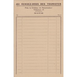 ROCAMADOUR - PUB - BAR-RESTAURANT - AUX RENDEZ-VOUS DES TOURISTES - CARTE DOUBLE - NON CIRCULEE. - CARTE DATEE DE 1959.