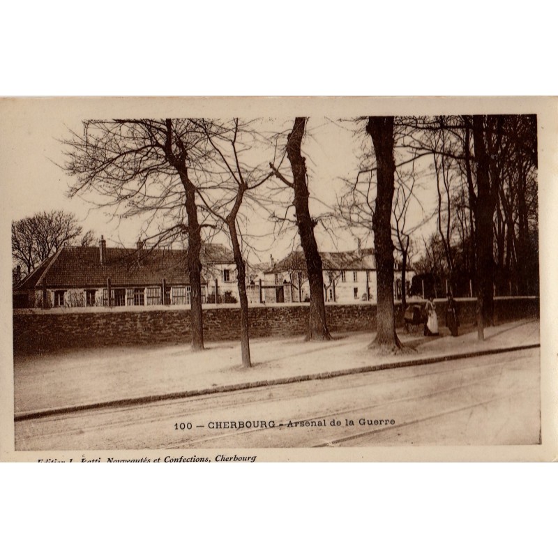 CHERBOURG  - ARSENAL DE LA GUERRE - CARTE AVEC TEXTE DATEE DE 1916..