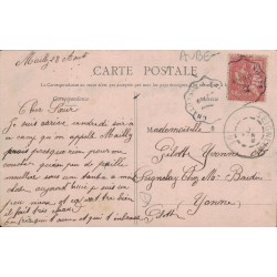 copy of copy of copy of BRIENNE LE CHATEAU - GRANDE RUE DE L'ECOLE MILITAIRE - ANIMATION - CARTE DATEE DE 1905.